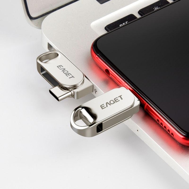 Great USB Flash Drive Type C Pendrive 128GB 64GB 32GB Mini USB 3.1 Pen Drive For Type-C Phone Tablet Laptop Macbook Computer (CA3)(F52)