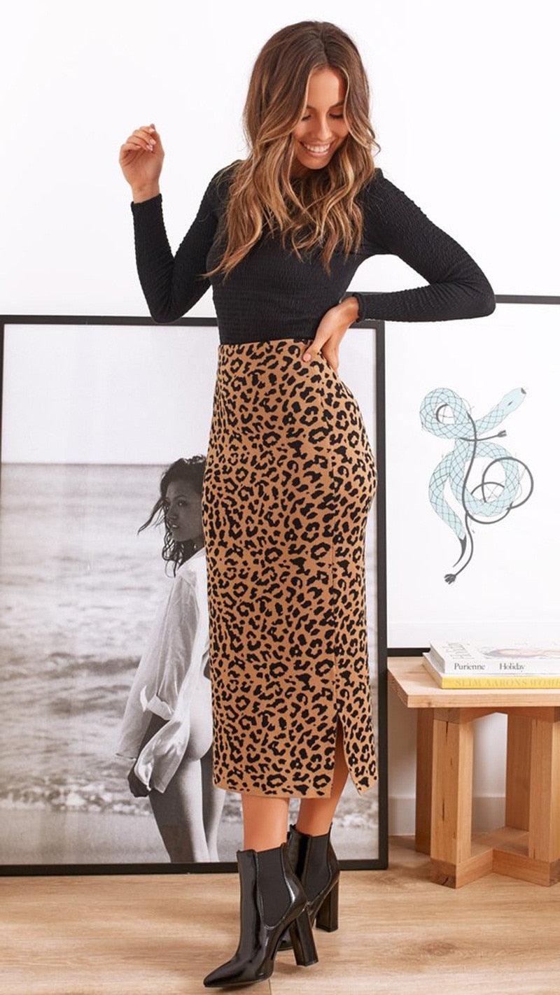 Amazing Women Sexy Long Skirt - High Waist - Zippers Fashion Slim Elastic Female Lady Skirts (2U22)(2U20)