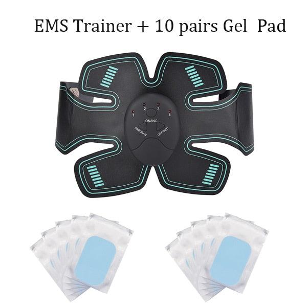 Electric ABS EMS Abdominal Muscle Stimulator Body Waist Trainer Fitness Slimming Belt Weight Loss Fitness Training (FH)(1U80)