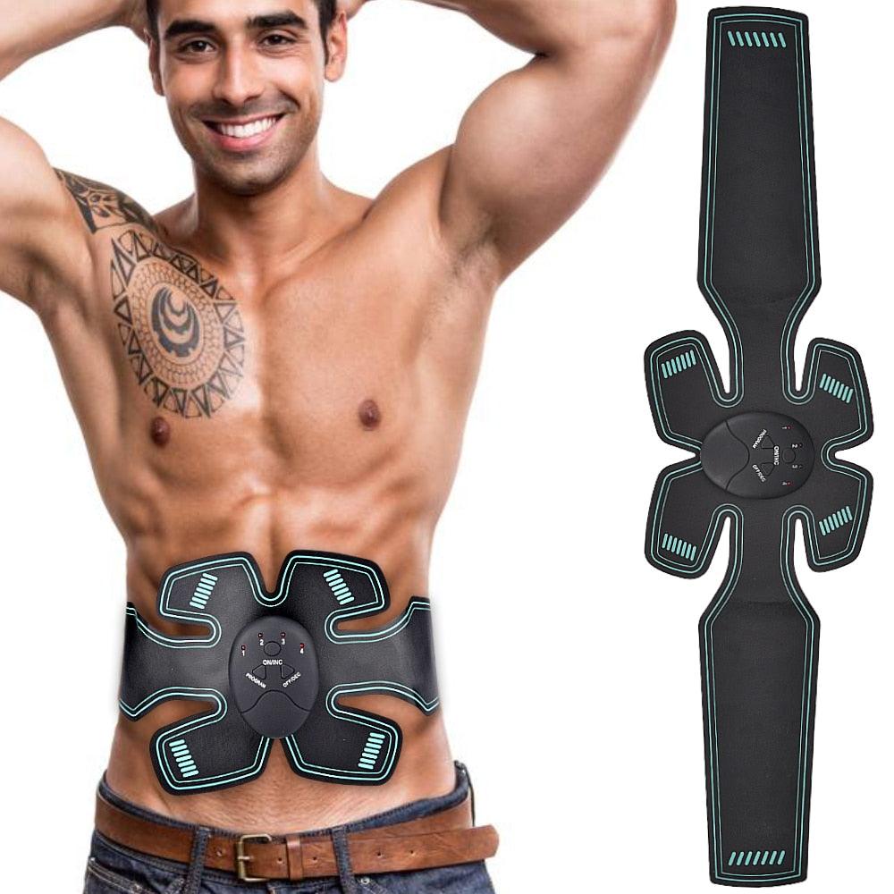 Electric ABS EMS Abdominal Muscle Stimulator Body Waist Trainer Fitness Slimming Belt Weight Loss Fitness Training (FH)(1U80)