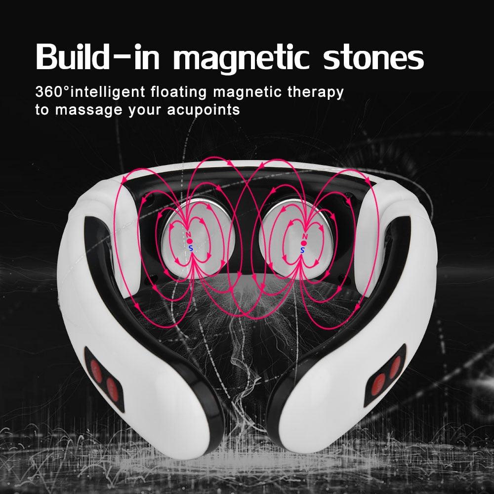 Electric Cervical Massager Magnetic Therapy Neck Back Kneading Infrared Heating Therapy (D86)(M5)(M1)(M2)(1U86)