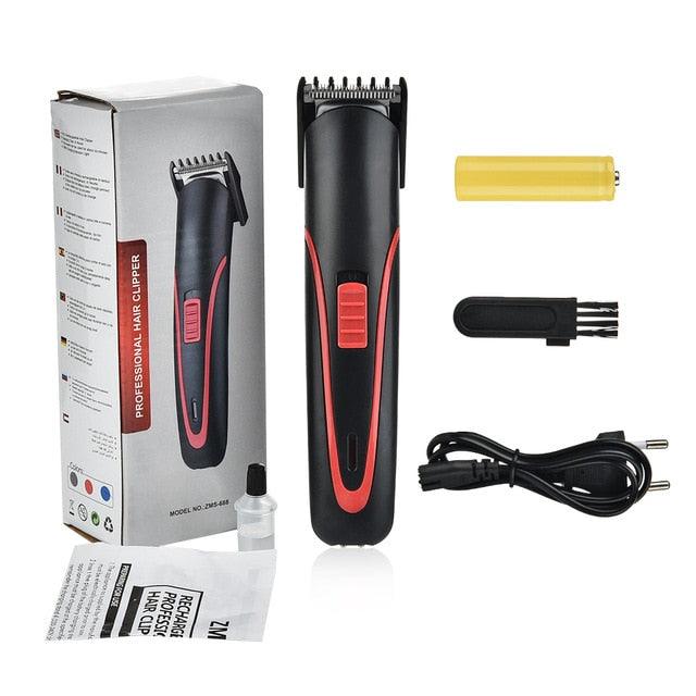 Electric Hair Clipper Kit Rechargeable Cordless Hair Trimmer Push Barber Haircut Cutter Machine (BD6)(1U45)