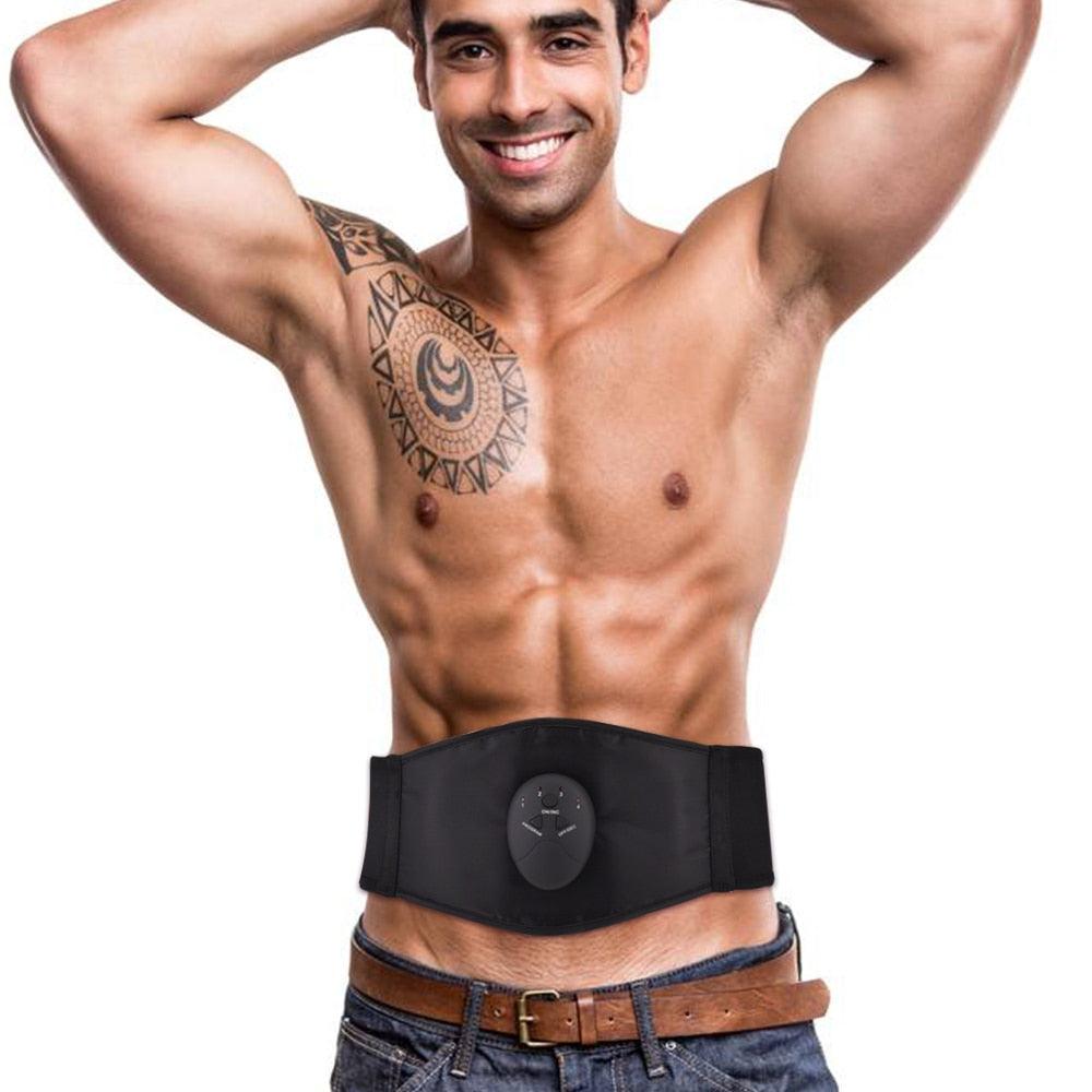 Electric Muscle Stimulate Trainer Fitness Toning Belt Waist Slimming Abdominal Muscle Trainer Vibration (FH)(F80)