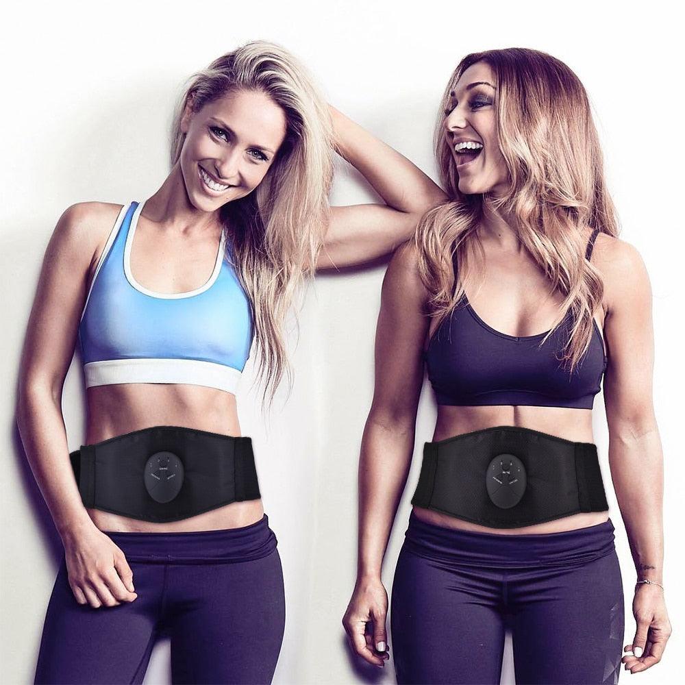 Electric Muscle Stimulate Trainer Fitness Toning Belt Waist Slimming Abdominal Muscle Trainer Vibration (FH)(F80)