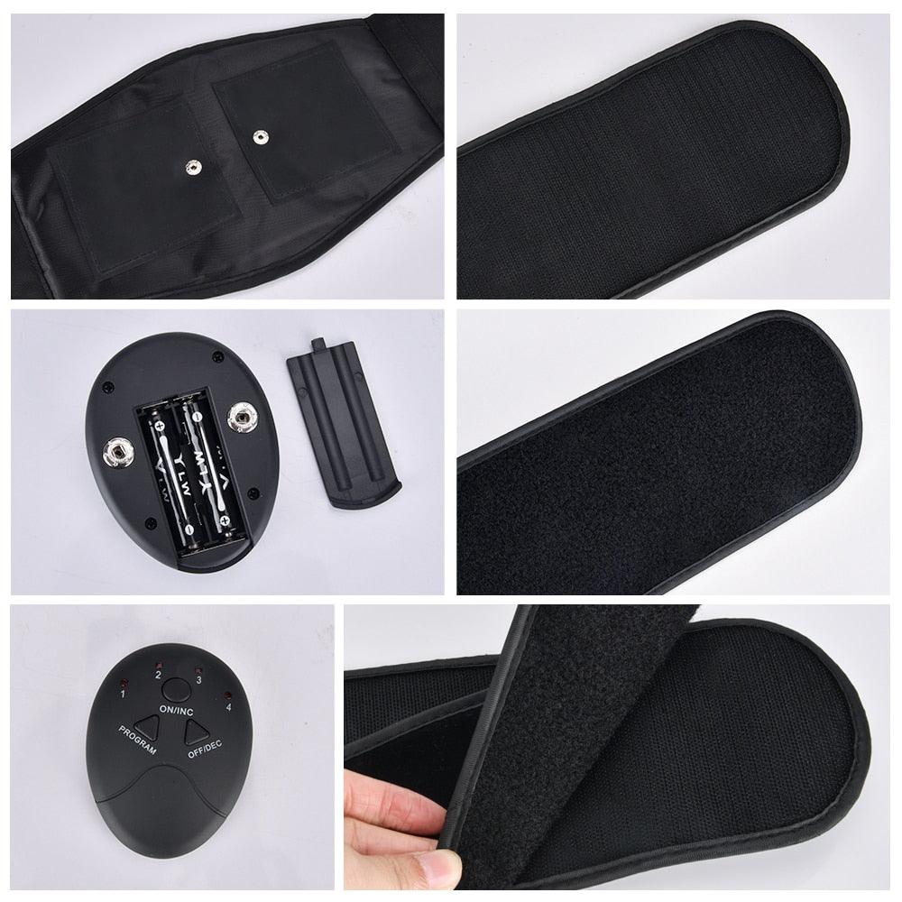 Electric Muscle Stimulate Trainer Fitness Toning Belt Waist Slimming Abdominal Muscle Trainer Vibration (FH)(F80)