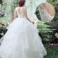 Elegant Double Shoulder Lace Wedding Gown - Sweet Pure White Wedding Dress - Fashion Bridal (WSO1)(F18)