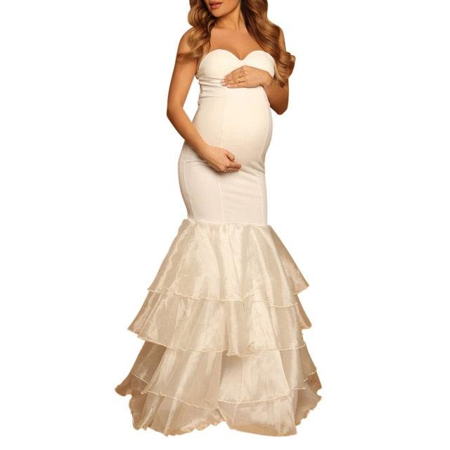 Beautiful Elegant Maternity Dress - Photography Props Long Dresses (1U5)(Z6)(Z8)(1Z1)(2Z1)(3Z1)(7Z1)