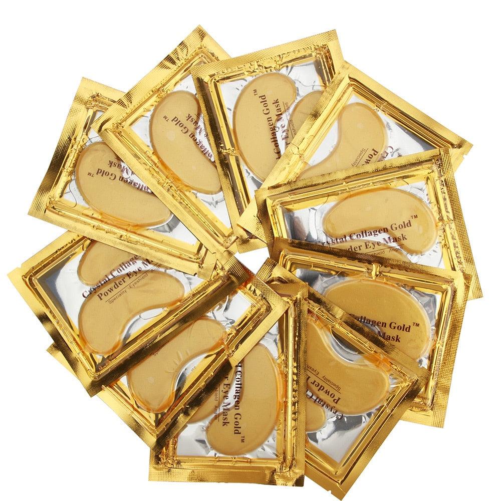 Eye Mask 30pcs=15packs High Quality Gold Crystal Collagen Eye Patches Dark Circle (M2)(1U86)(F86)