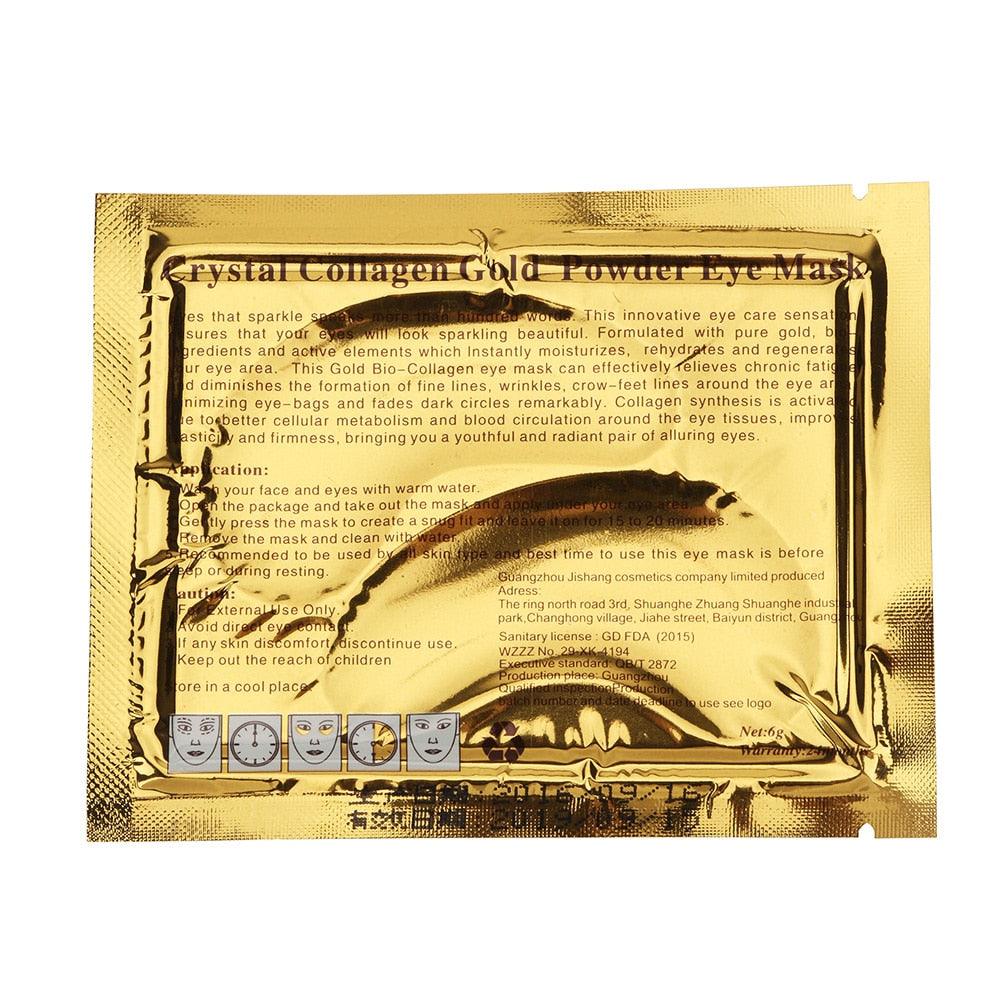 Eye Mask 30pcs=15packs High Quality Gold Crystal Collagen Eye Patches Dark Circle (M2)(1U86)(F86)
