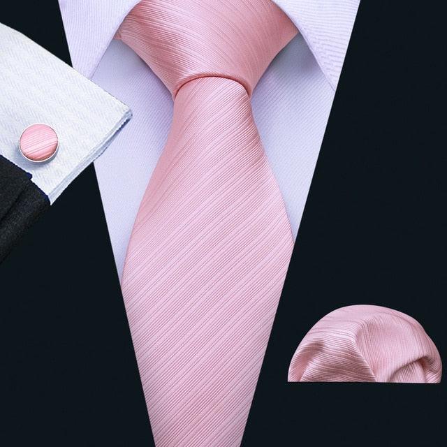 Trending Paisley 100% Silk Jacquard Tie - Hanky Cufflinks Set- Business Wedding Party Ties (2U17)