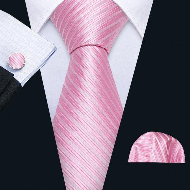 Trending Paisley 100% Silk Jacquard Tie - Hanky Cufflinks Set- Business Wedding Party Ties (2U17)