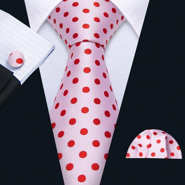 Trending Paisley 100% Silk Jacquard Tie - Hanky Cufflinks Set- Business Wedding Party Ties (2U17)