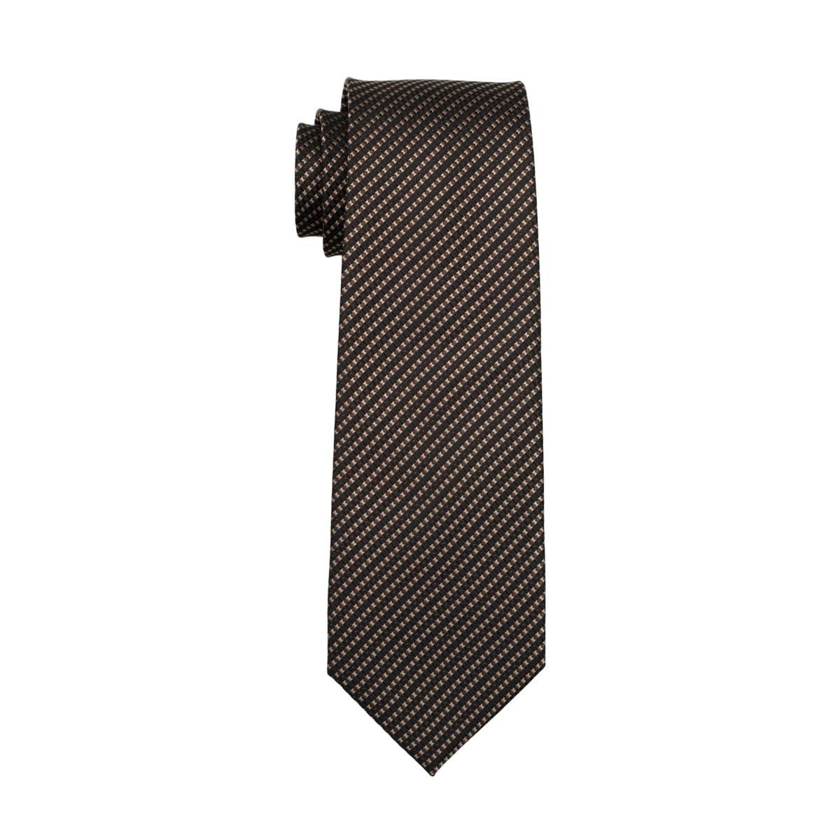 Fashion Classic Tie - Striped Silk Jacquard Woven Necktie Hanky Cufflinks Set (2U17)