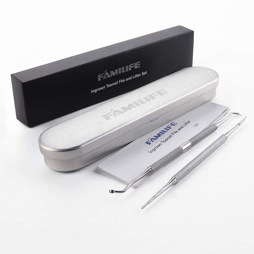 Ingrown Toenail File and Lifter Double Sided Stainless Steel Professional Foot Nail Care Hook Pedicure (N3)