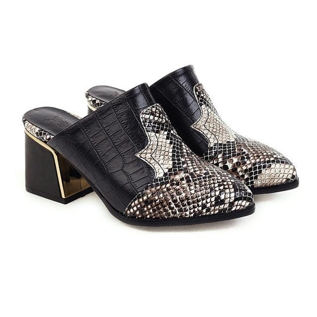 Gorgeous Sexy Color Mixing Women Shoes - Pointed Toe High Heels Pumps (SS1)(SH1)