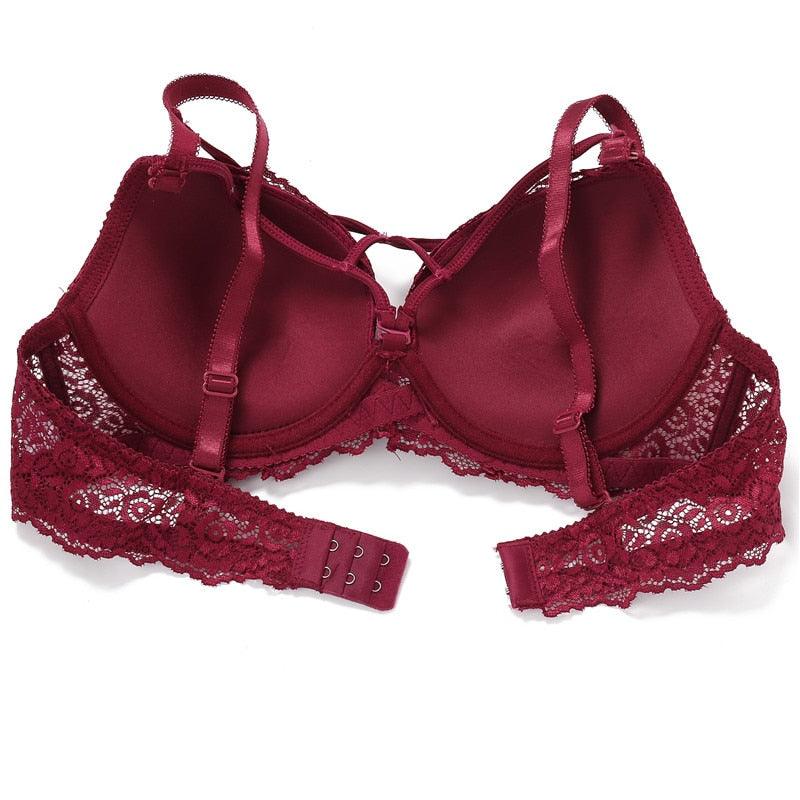 New Sexy Lace Women Bra - Front Beauty Convertible Strap Push Up Brassiere - Sexy Women Underwear (D27)(TSB2)