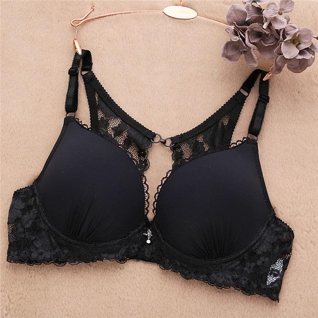 Cute Women Bra - Sexy Lace Backless Lingerie - Fashion Push Up Bras -Women Soft Female Underwear (D27)(TSB2)