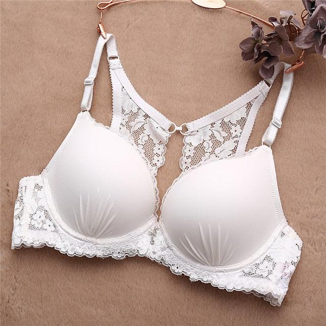 Cute Women Bra - Sexy Lace Backless Lingerie - Fashion Push Up Bras -Women Soft Female Underwear (D27)(TSB2)