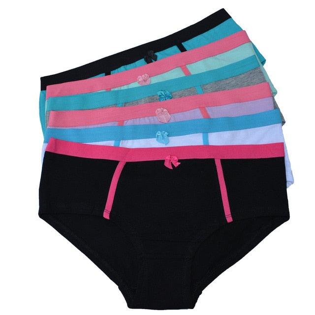 Great Lot 5 pcs Women's Underwear - Sexy Panties - Cute Bow Briefs Intimates (TSP1)(TSP3)(F28)