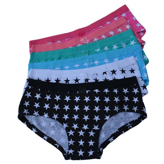 Great Lot 5 pcs Women's Underwear - Sexy Panties - Cute Bow Briefs Intimates (TSP1)(TSP3)(F28)