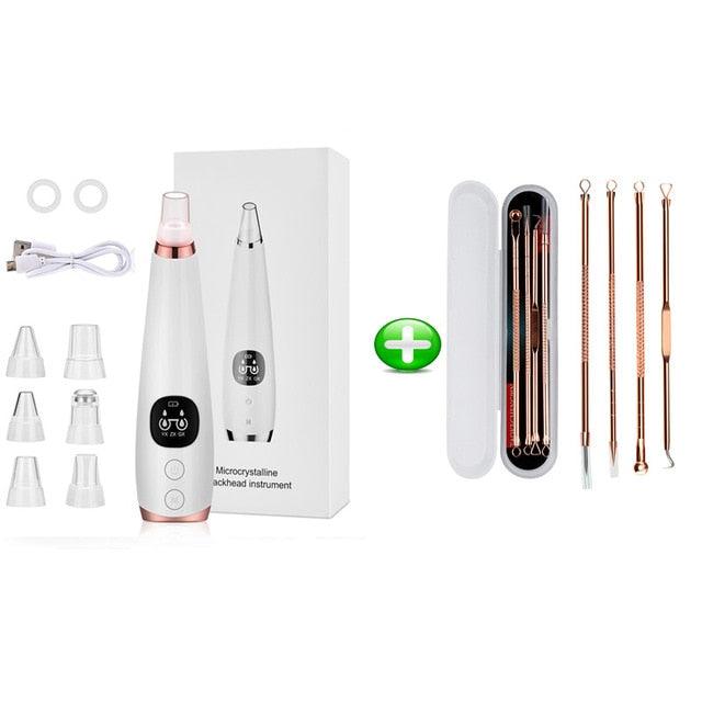 Facial Cleaner Nose Blackhead Remover Deep Pore Acne Pimple Removal Vacuum Suction Diamond T Zone (M5)(M1)(1U86)
