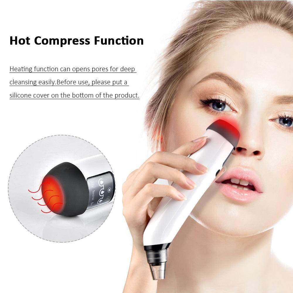 Facial Cleaner Nose Blackhead Remover Deep Pore Acne Pimple Removal Vacuum Suction Diamond T Zone (M5)(M1)(1U86)