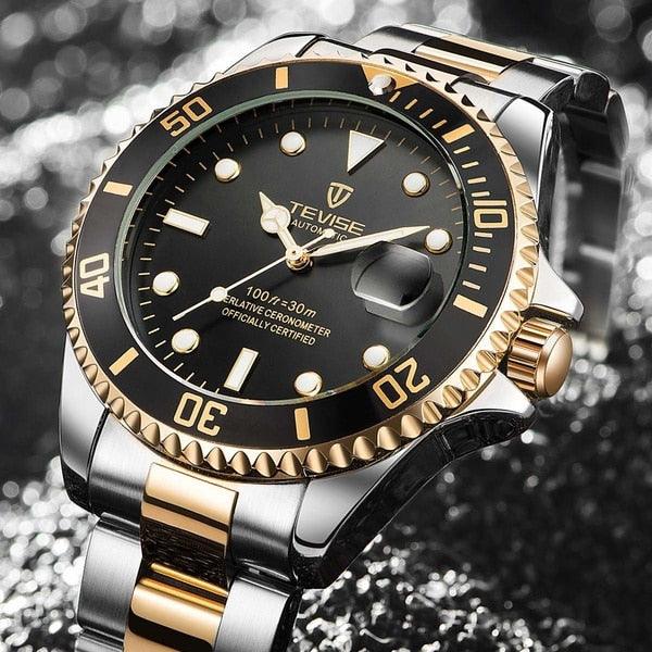 Fashion Brand Green Water Ghost Men Stailness steel Automatic Mechanical/Quartz Watch (2U84)