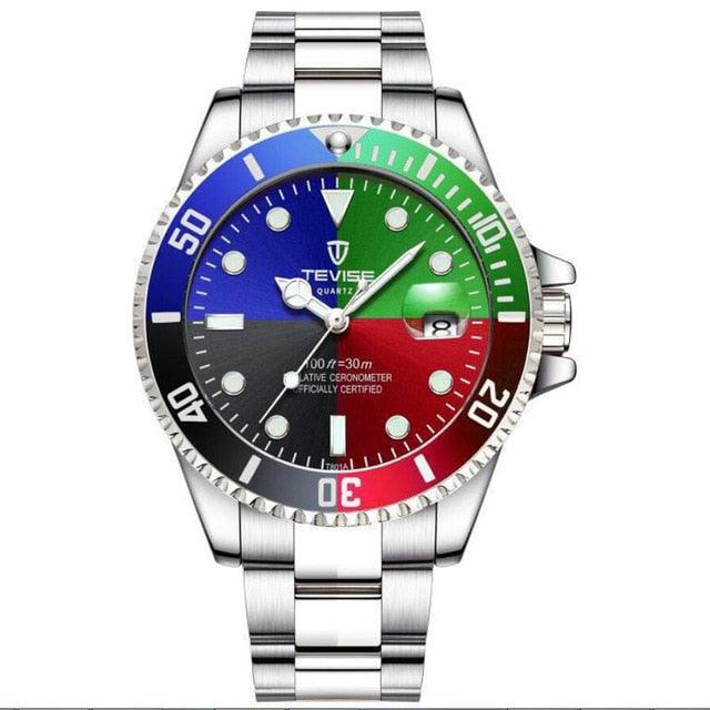 Fashion Brand Green Water Ghost Men Stailness steel Automatic Mechanical/Quartz Watch (2U84)