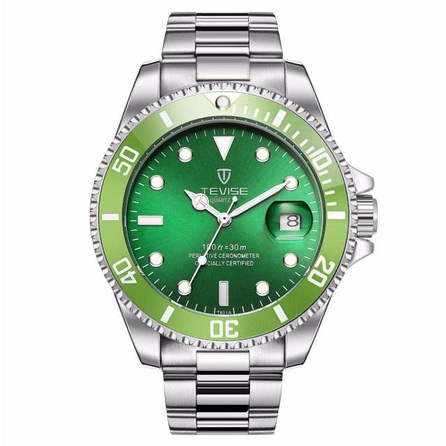 Fashion Brand Green Water Ghost Men Stailness steel Automatic Mechanical/Quartz Watch (2U84)