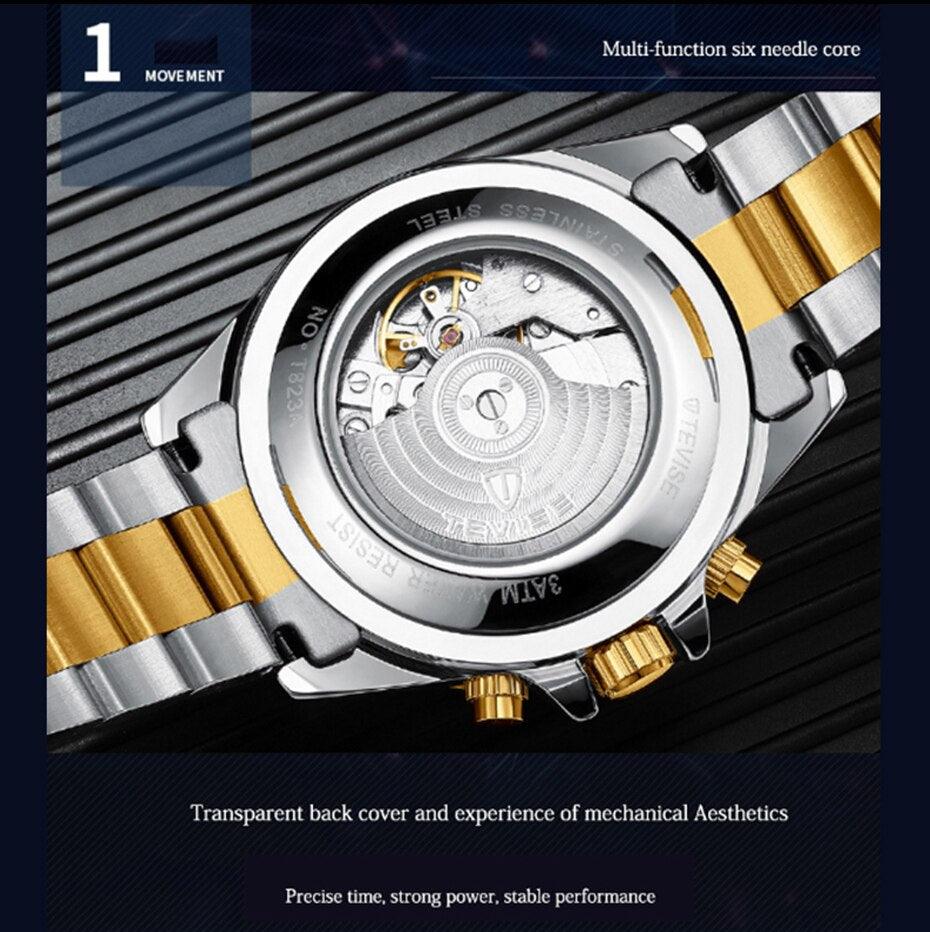 Fashion Brand Green Water Ghost Men Stailness steel Automatic Mechanical/Quartz Watch (2U84)