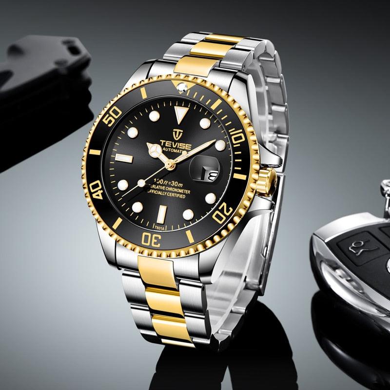 Fashion Brand Green Water Ghost Men Stailness steel Automatic Mechanical/Quartz Watch (2U84)