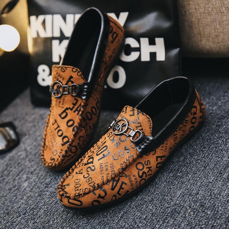 Fashion Brand Men Loafers Suede Men's Casual Shoes - Personalized Wild Lazy Shoes Soft Bottom Driving Shoes (MSC2)(MSC7)