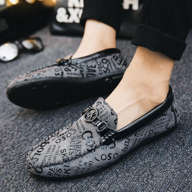 Fashion Brand Men Loafers Suede Men's Casual Shoes - Personalized Wild Lazy Shoes Soft Bottom Driving Shoes (MSC2)(MSC7)