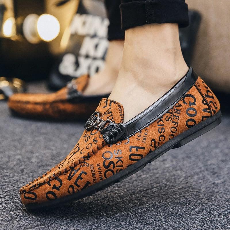 Fashion Brand Men Loafers Suede Men's Casual Shoes - Personalized Wild Lazy Shoes Soft Bottom Driving Shoes (MSC2)(MSC7)
