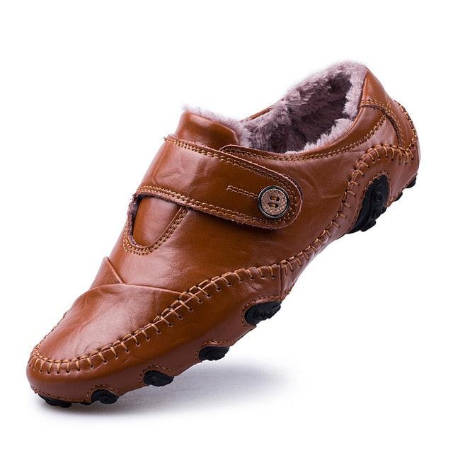Fashion British Style Men Casual Shoes - Loafers Genuine Leather Outdoor Shoes (D12)(MSC2)