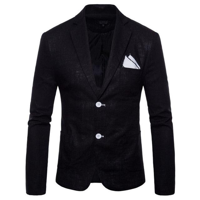 Fashion Cotton Men's Comfort Blazer - New Slim Fit Suits Blazers (2U10)