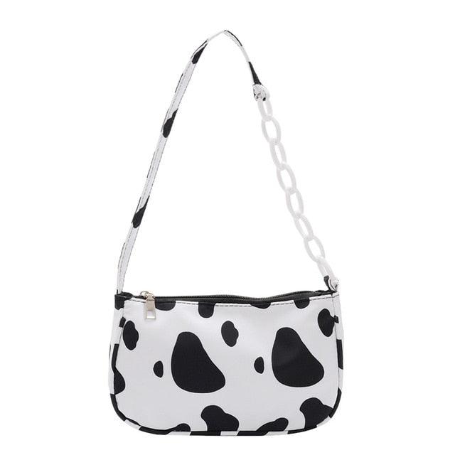 Gorgeous Fashion Cow Milk Print Women Handbag - Totes Female Casual (1U43)