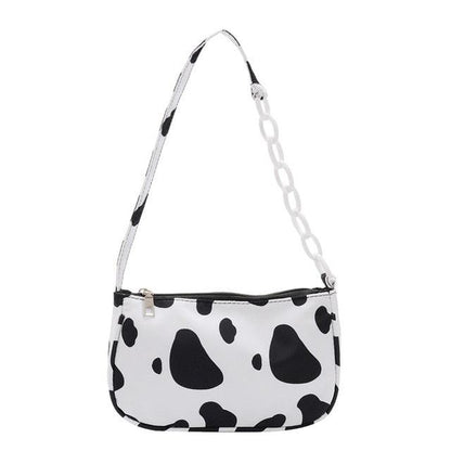 Gorgeous Fashion Cow Milk Print Women Handbag - Totes Female Casual (1U43)