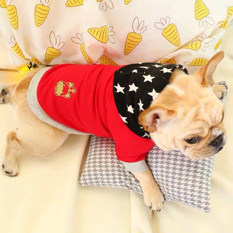 Fashion Dog Hoodie Winter Pet - Dog Clothes -Jacket Cotton French Bulldog Clothing - Pets Sweater (W2)(W4)(F69)
