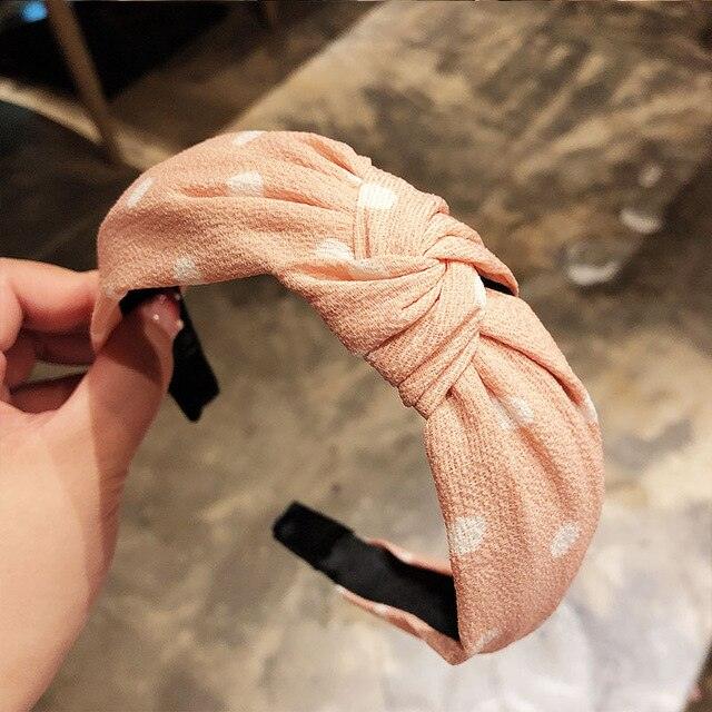 Fashion Head Hoop - Top Knot Hairband - Turban Elastic Stripe Hair Bezel Headband (1U88)