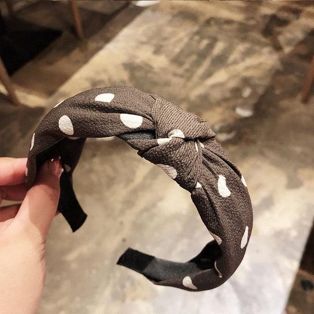Fashion Head Hoop - Top Knot Hairband - Turban Elastic Stripe Hair Bezel Headband (1U88)