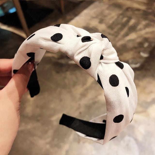 Fashion Head Hoop - Top Knot Hairband - Turban Elastic Stripe Hair Bezel Headband (1U88)
