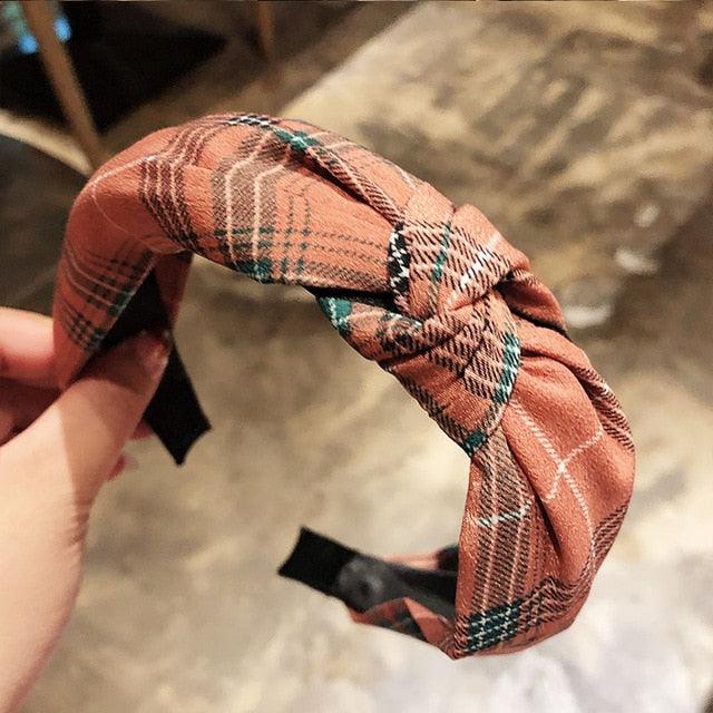 Fashion Head Hoop - Top Knot Hairband - Turban Elastic Stripe Hair Bezel Headband (1U88)