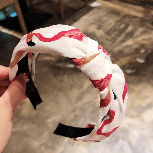 Fashion Head Hoop - Top Knot Hairband - Turban Elastic Stripe Hair Bezel Headband (1U88)
