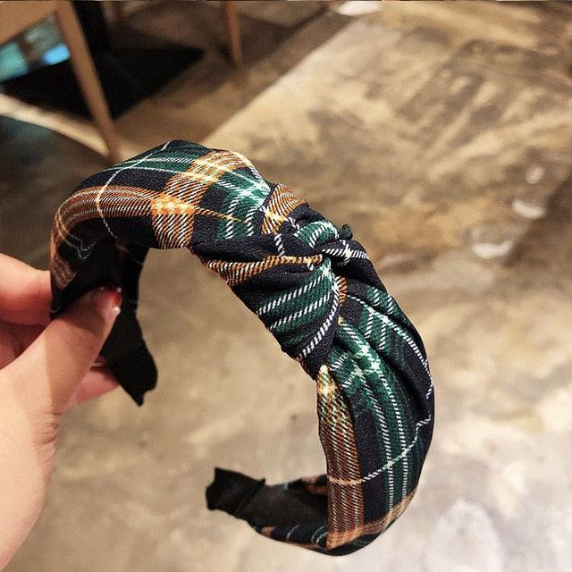 Fashion Head Hoop - Top Knot Hairband - Turban Elastic Stripe Hair Bezel Headband (1U88)