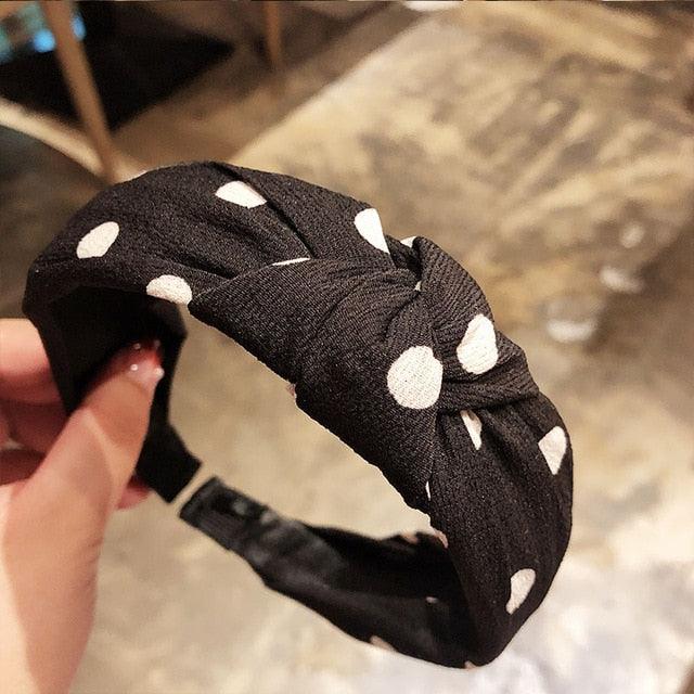 Fashion Head Hoop - Top Knot Hairband - Turban Elastic Stripe Hair Bezel Headband (1U88)