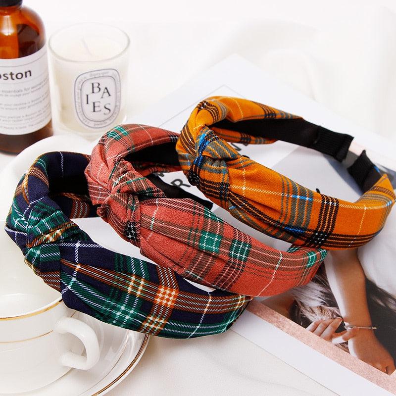 Fashion Head Hoop - Top Knot Hairband - Turban Elastic Stripe Hair Bezel Headband (1U88)