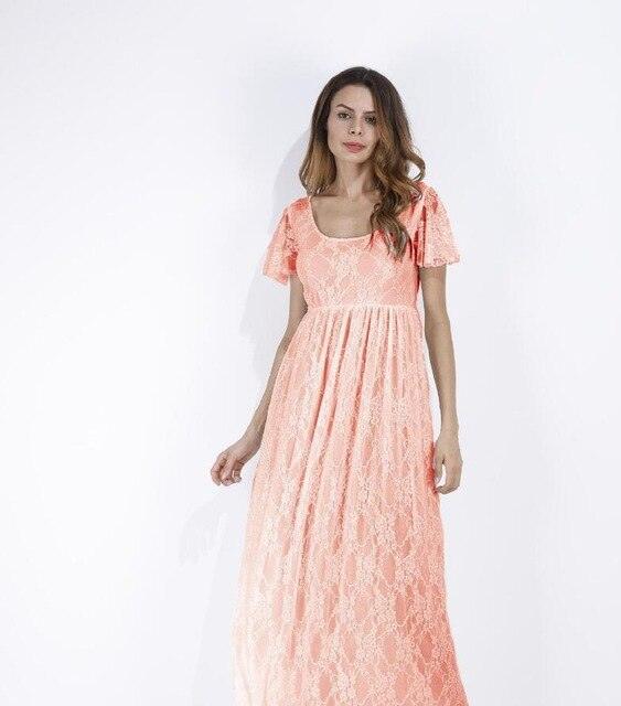 Fashion Photography Props Summer Beach White Lace Maternity Long Dress -Maternity Pregnant Dresses (D5)(Z8)(Z7)(Z6)(1Z1)(7Z1)