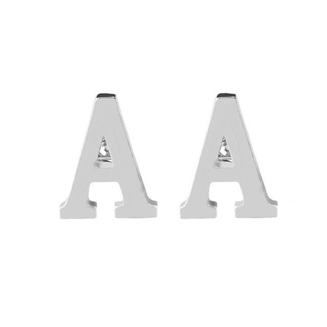 Fashion Men Alphabet Cufflink Male Formal Business Shirt Initial Letter Cuff Link (2U17)