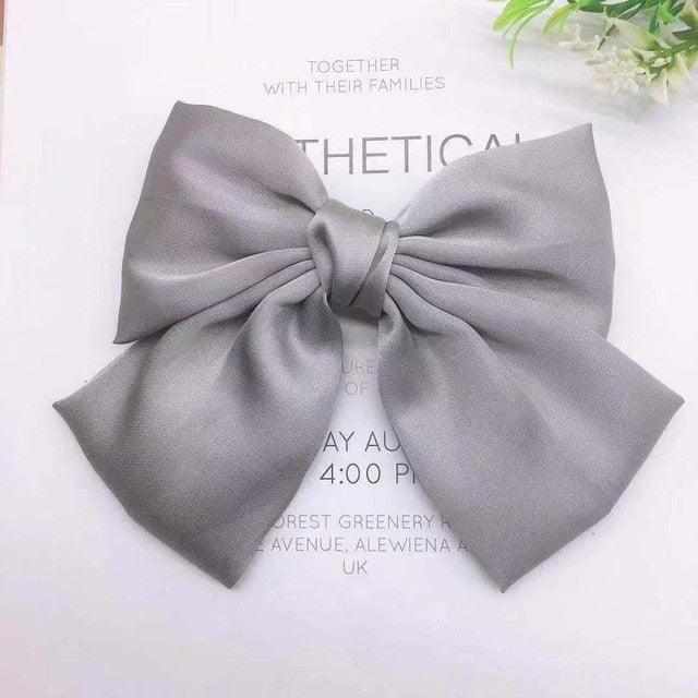 Fashion Ribbon Big Large Bow Hairpin - Women Hair Clip - New Cute Barrette (1U88)